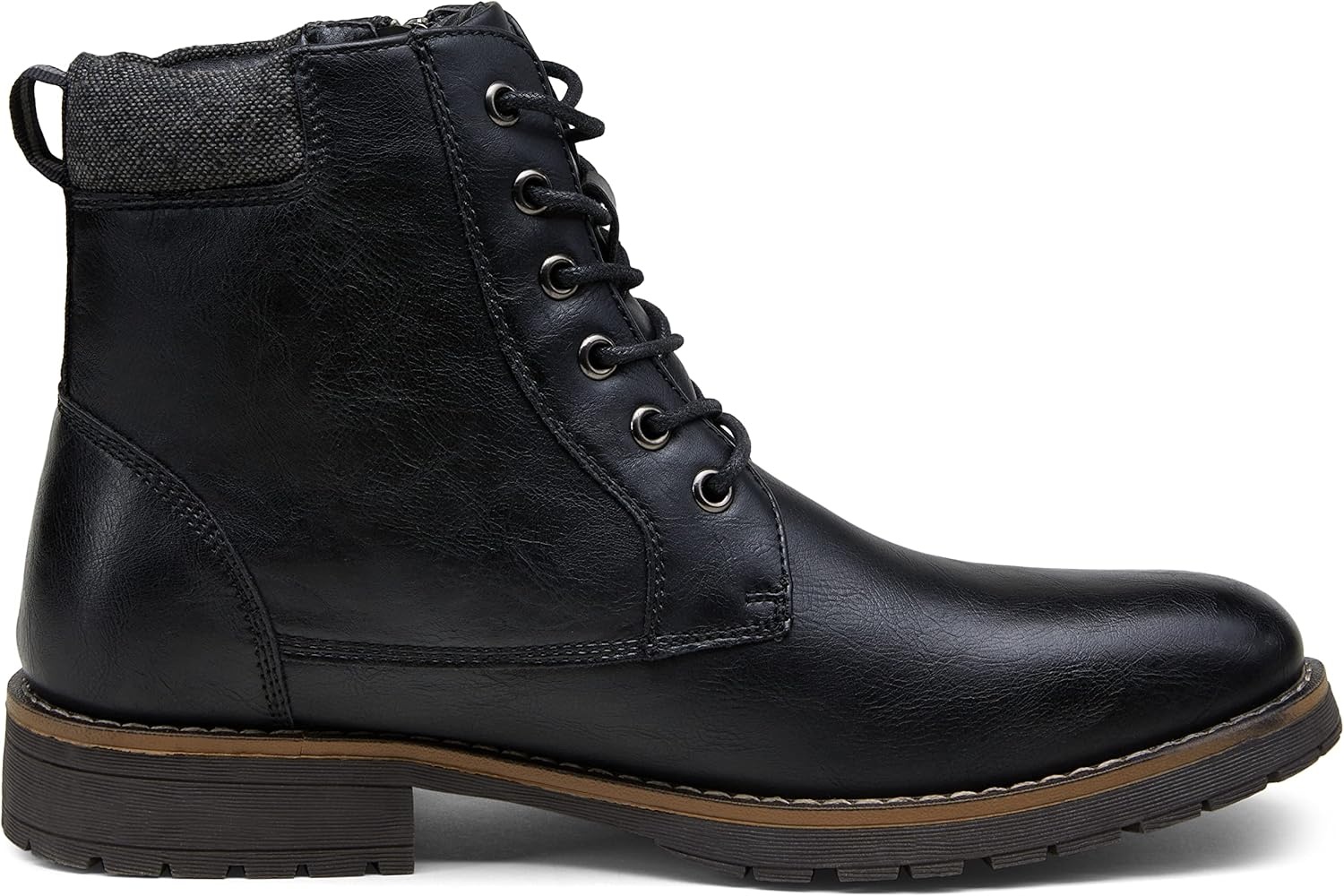 image:imageVostey Mens Boots Boots for Men Casual Boots Motorcycle Combat Ankle Dress Boots MensBlack 8080