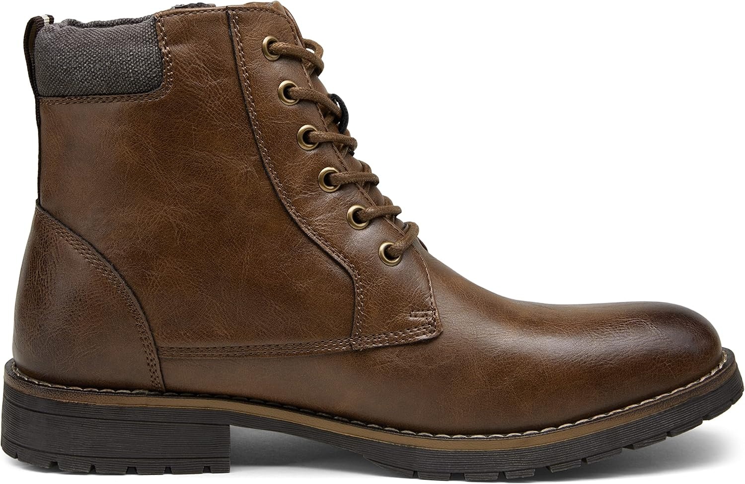 image:imageVostey Mens Boots Boots for Men Casual Boots Motorcycle Combat Ankle Dress Boots MensBrown 8080