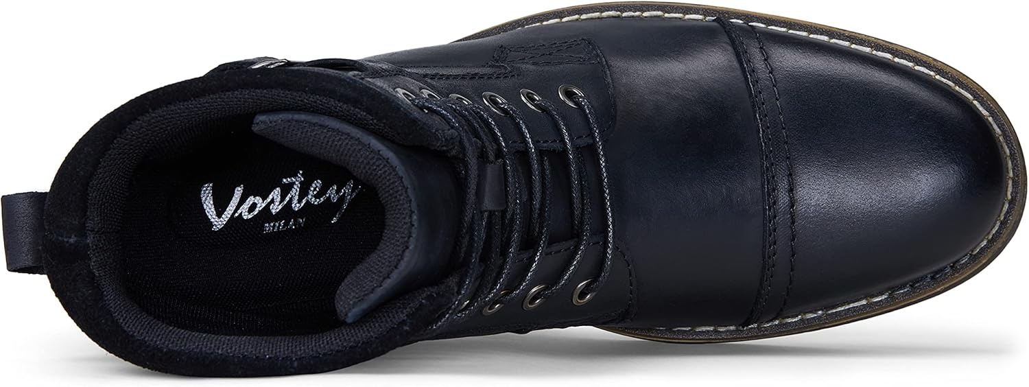image:imageVostey Mens Boots Boots for Men Casual Boots Motorcycle Combat Ankle Dress Boots MensLeatherbmy8001black