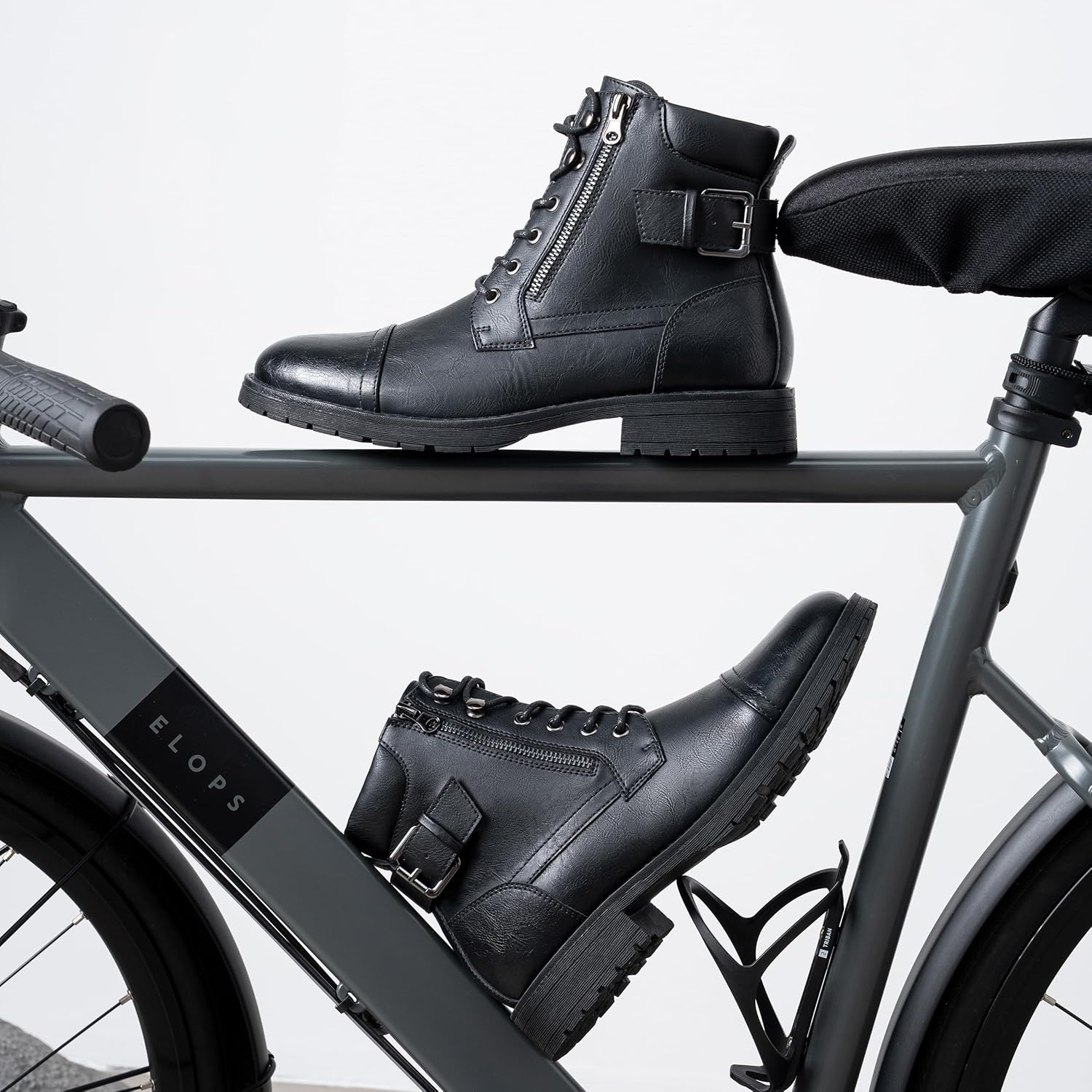 image:imageVostey Mens Boots Boots for Men Casual Boots Motorcycle Combat Ankle Dress Boots MensMotorcycle678aallblack