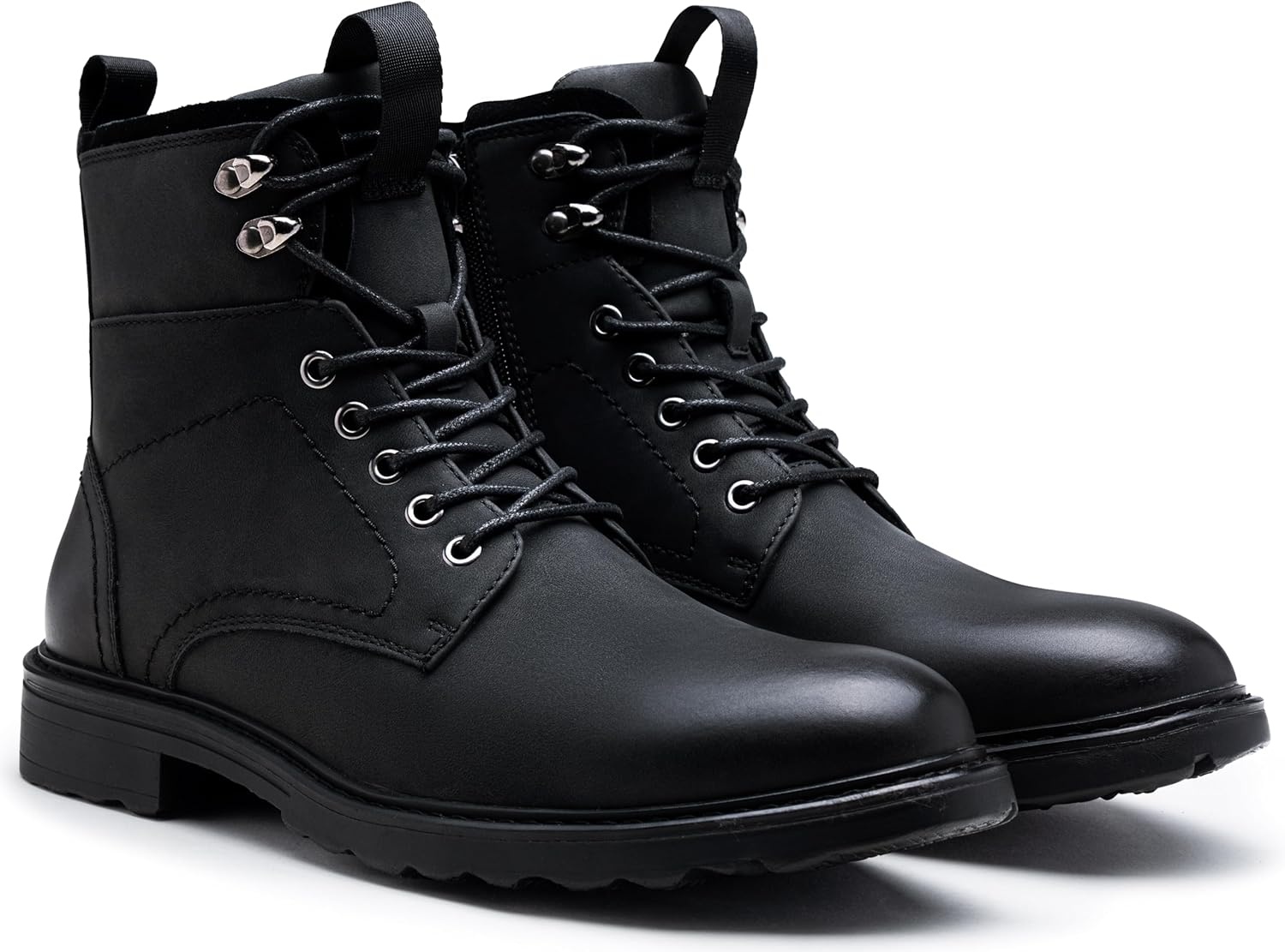 image:imageVostey Mens Boots Motorcycle Casual Boots For Men Zipper Fashion Chukka Boot MensBmy8039aallblack