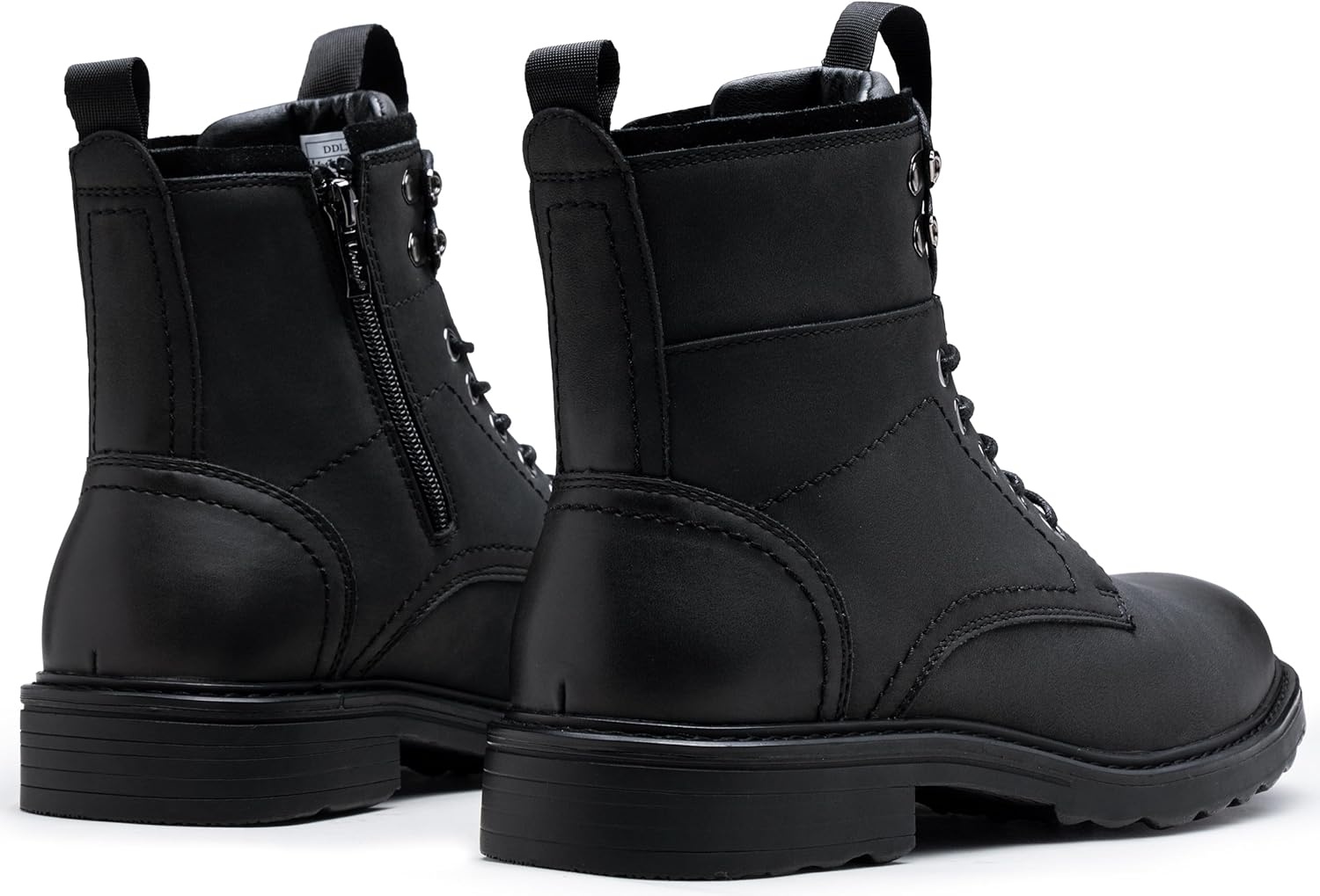 image:imageVostey Mens Boots Motorcycle Casual Boots For Men Zipper Fashion Chukka Boot MensBmy8039aallblack