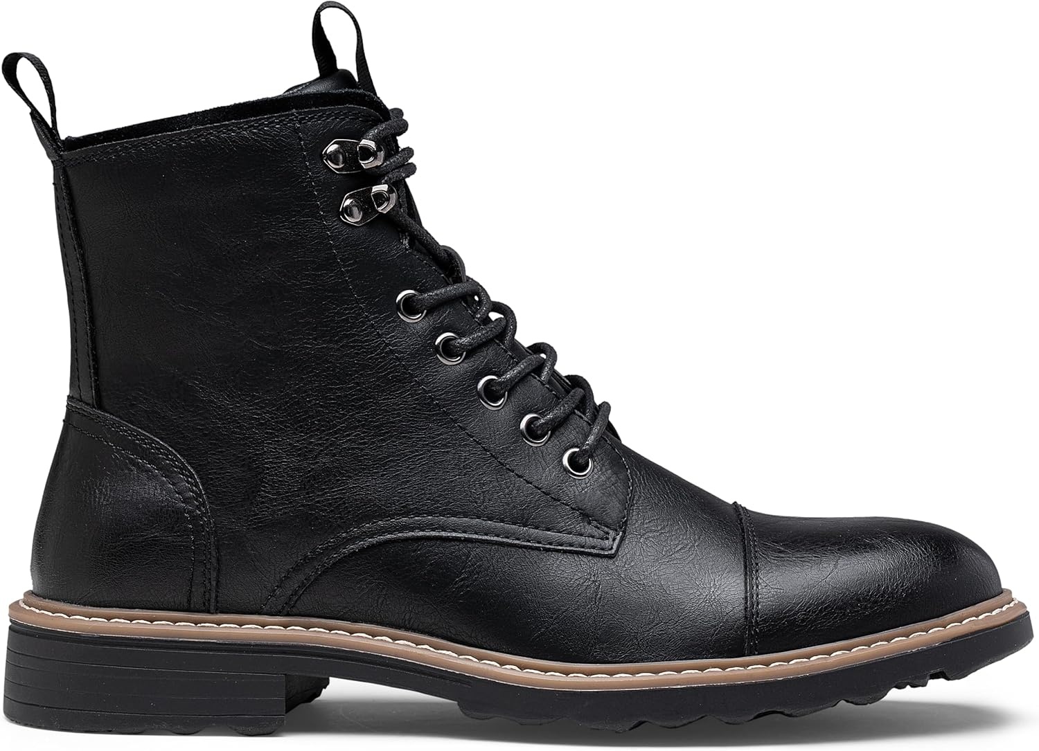 image:imageVostey Mens Boots Motorcycle Casual Boots For Men Zipper Fashion Chukka Boot MensBmy8049black