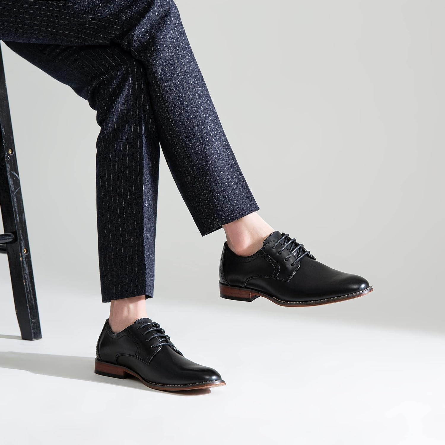 image:imageVostey Mens Dress Shoes Classic Wingtip Brogue Men OxfordsBlackplain Toe637