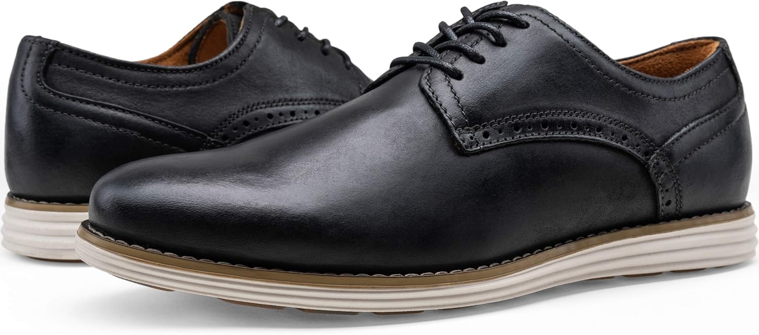 image:imageVostey Mens Dress Shoes Leather Casual Dress Shoes for Men Leather Business Oxford Shoes for MenCasual Leather630black
