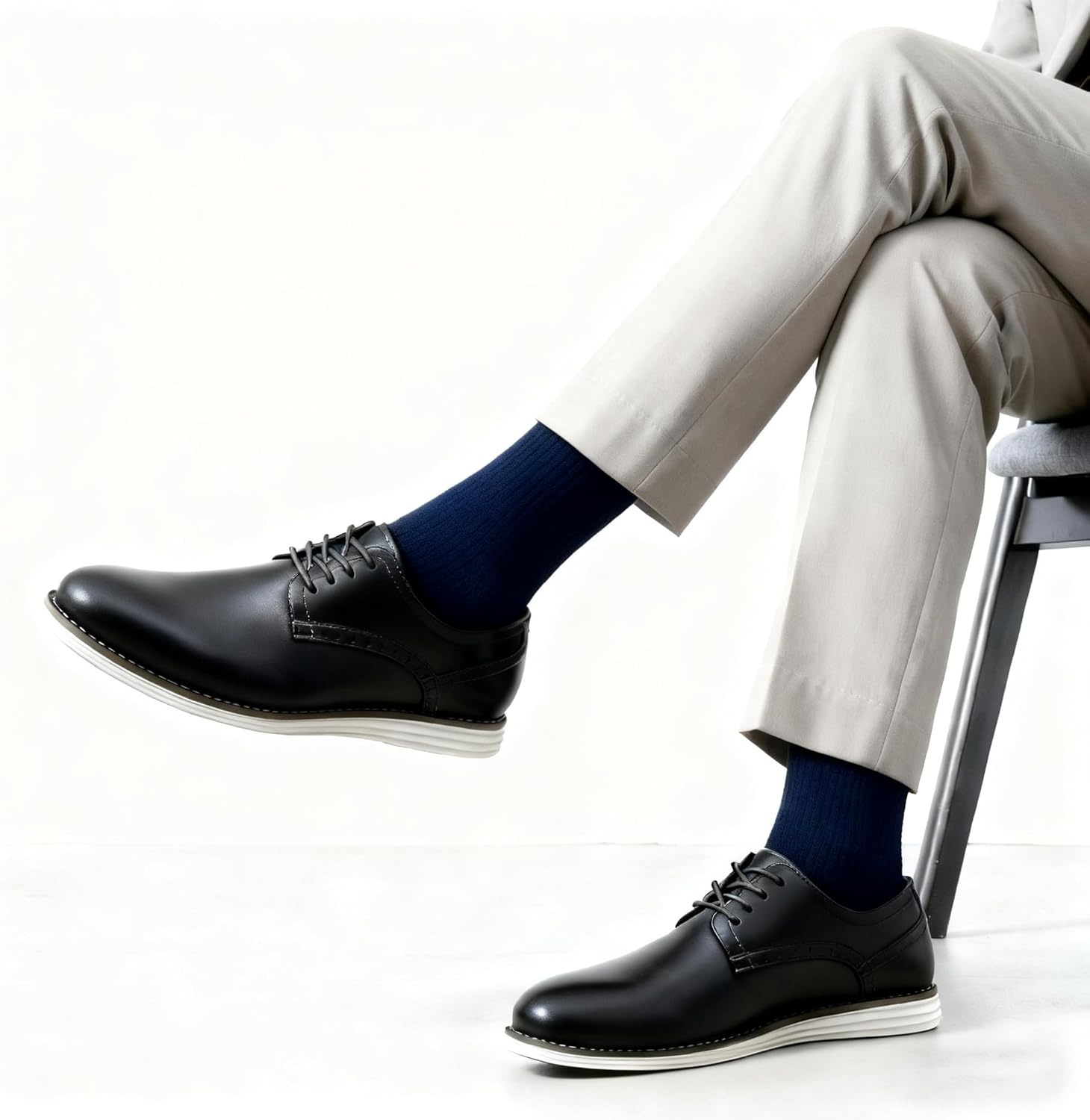 image:imageVostey Mens Dress Shoes Leather Casual Dress Shoes for Men Leather Business Oxford Shoes for MenCasual Leather630black