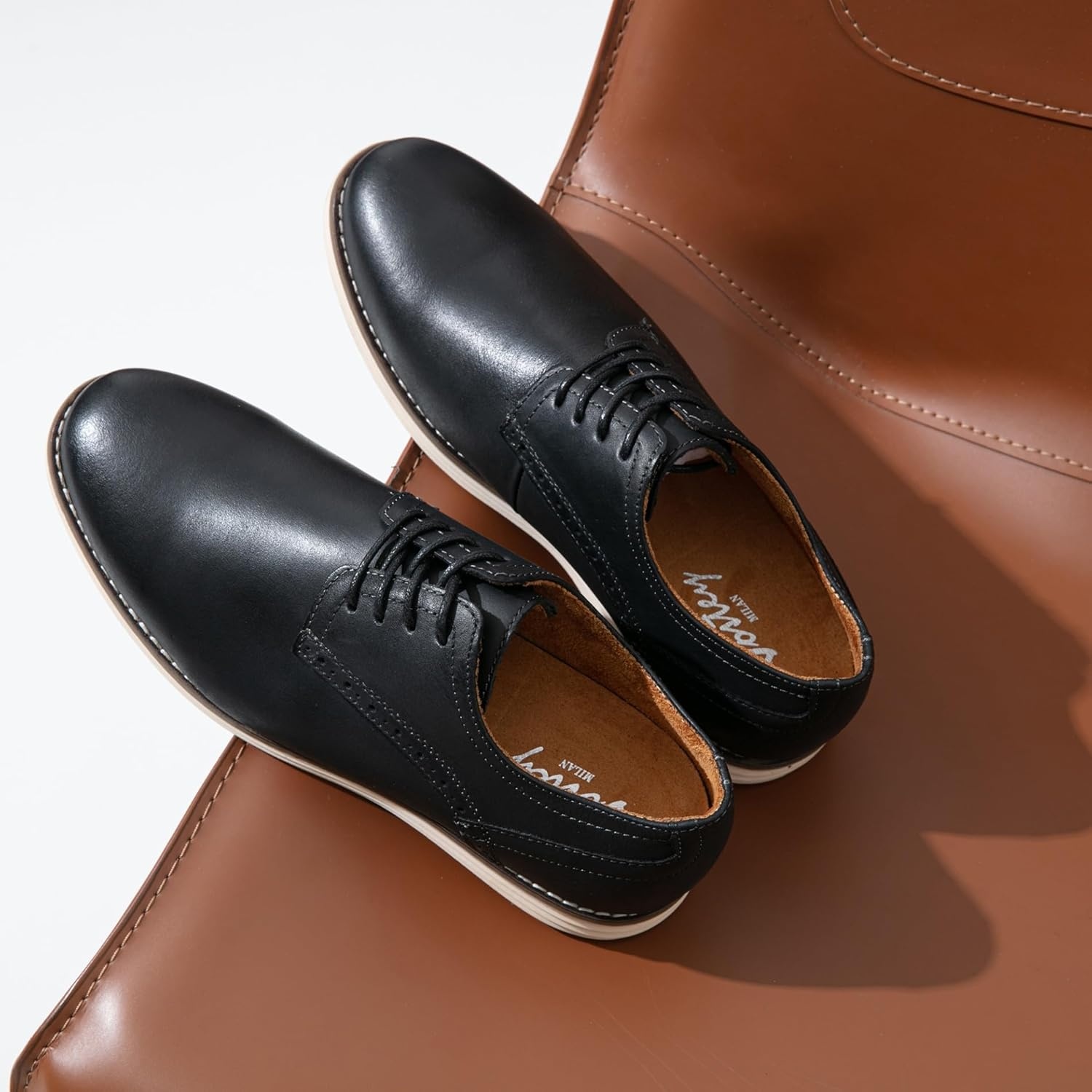 image:imageVostey Mens Dress Shoes Leather Casual Dress Shoes for Men Leather Business Oxford Shoes for MenCasual Leather630black