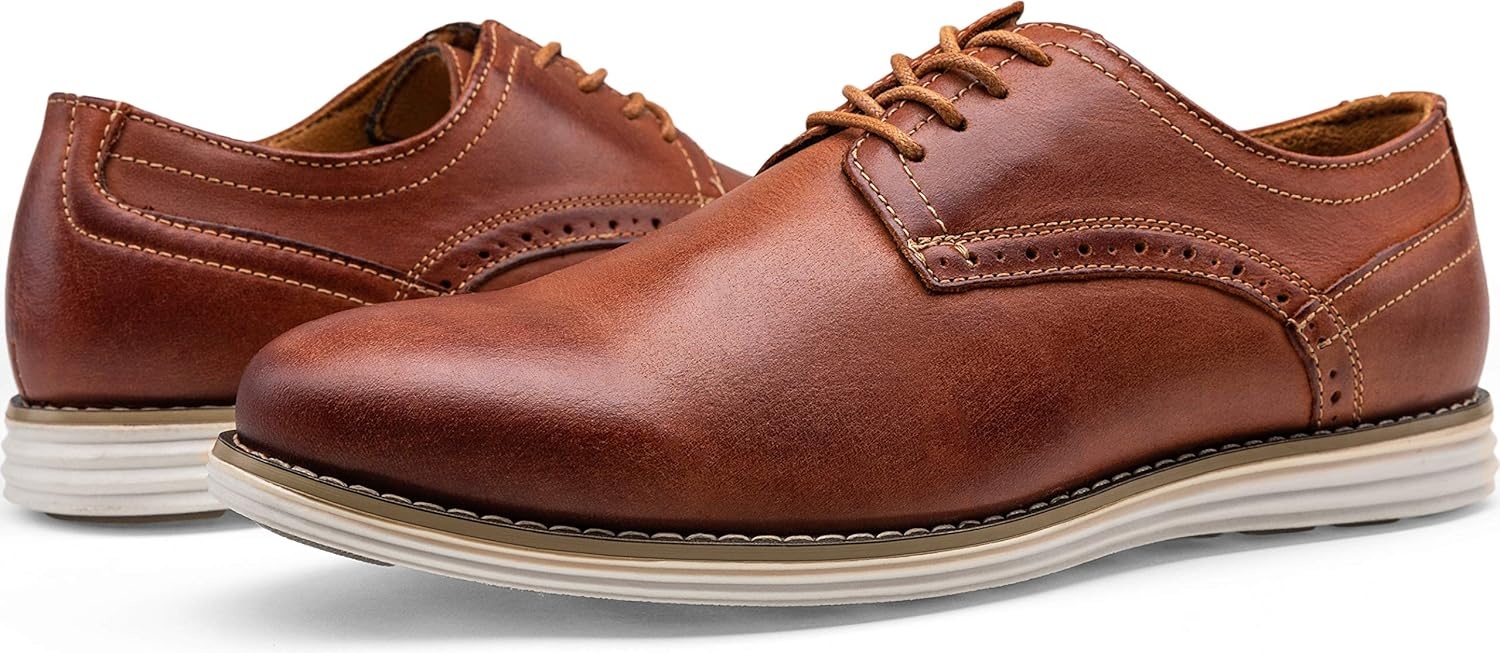 image:imageVostey Mens Dress Shoes Leather Casual Dress Shoes for Men Leather Business Oxford Shoes for MenCasual Leather630oxblood