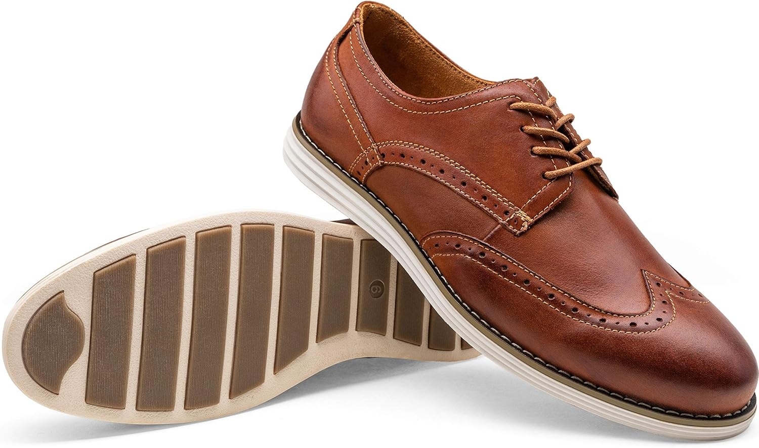 image:imageVostey Mens Dress Shoes Leather Casual Dress Shoes for Men Leather Business Oxford Shoes for MenLeather Wingtip629oxblood