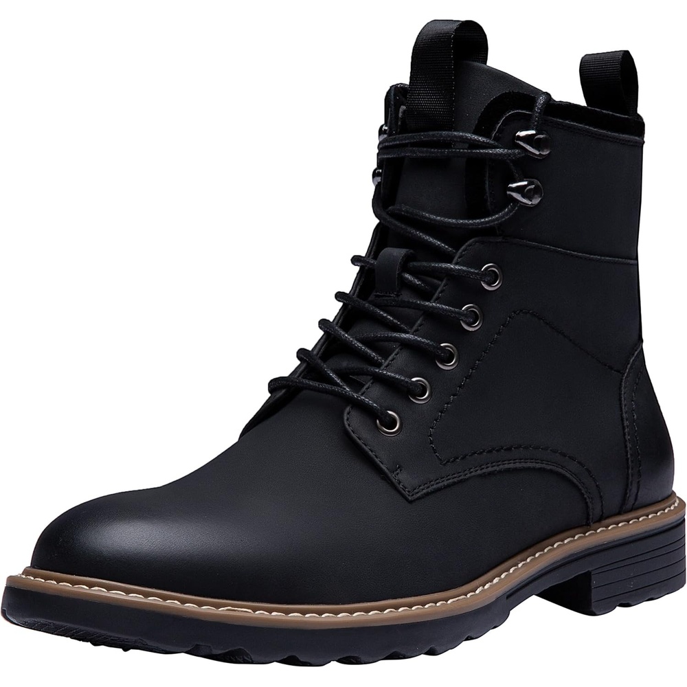 image:imageVostey Mens Boots Motorcycle Casual Boots For Men Zipper Fashion Chukka Boot MensBmy8039ablack
