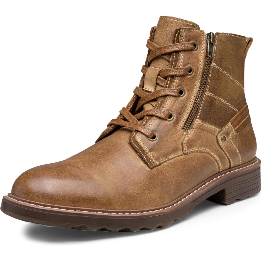 image:imageVostey Mens Boots Motorcycle Casual Boots For Men Zipper Fashion Chukka Boot MensBmy8211brown