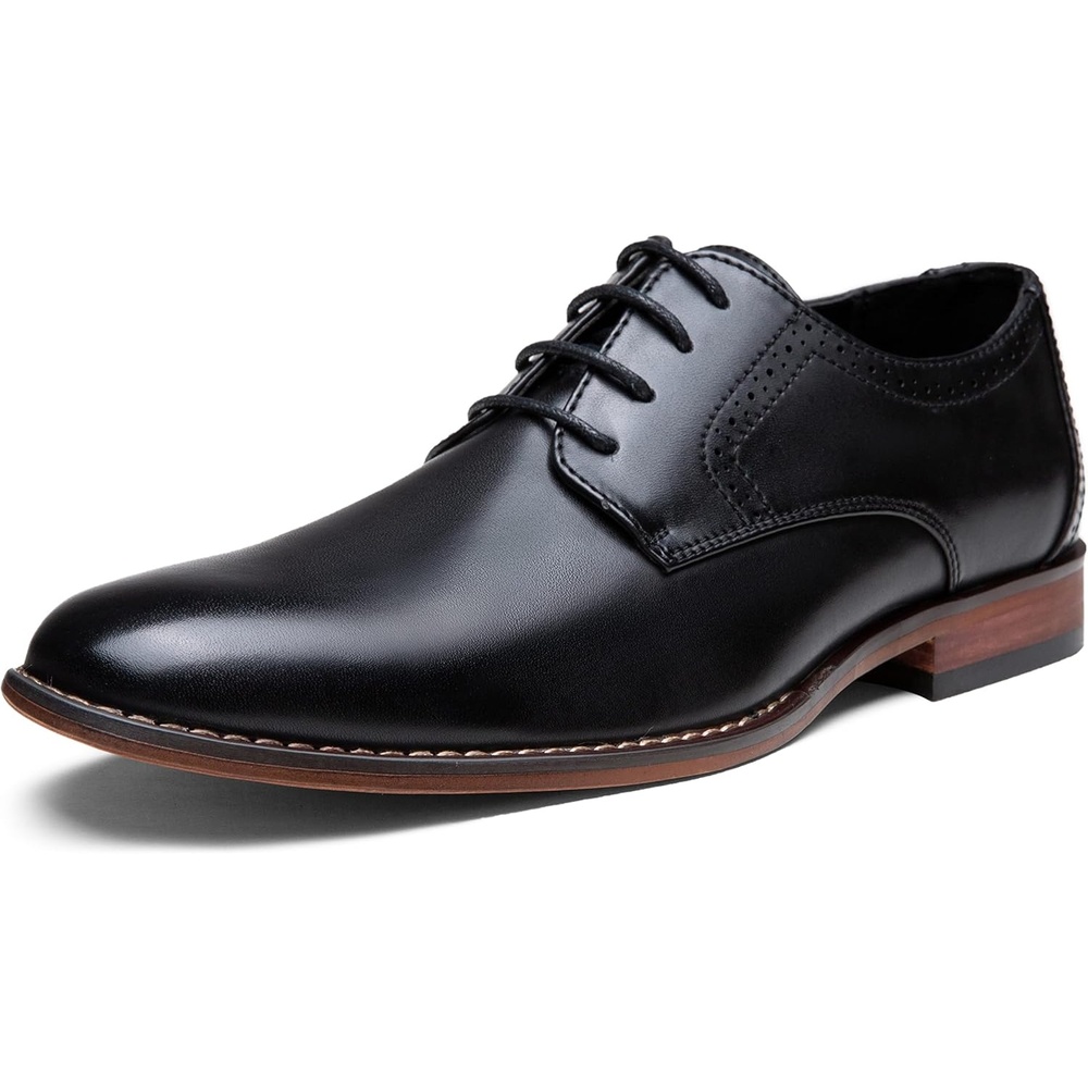 image:imageVostey Mens Dress Shoes Classic Wingtip Brogue Men OxfordsBlackplain Toe637