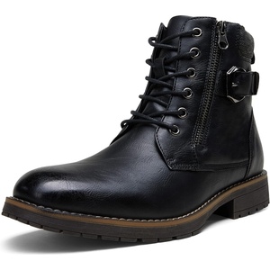 image:imageVostey Mens Boots Boots for Men Casual Boots Motorcycle Combat Ankle Dress Boots MensBlack 8080