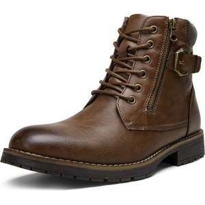 image:imageVostey Mens Boots Boots for Men Casual Boots Motorcycle Combat Ankle Dress Boots MensBrown 8080