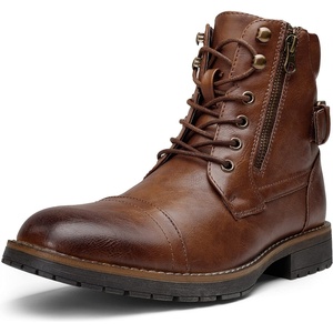 image:imageVostey Mens Boots Boots for Men Casual Boots Motorcycle Combat Ankle Dress Boots MensMotorcycle678adark Brown