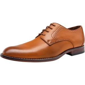 image:imageVostey Mens Dress Shoes Classic Wingtip Brogue Men OxfordsYellow Brownplain Toe637