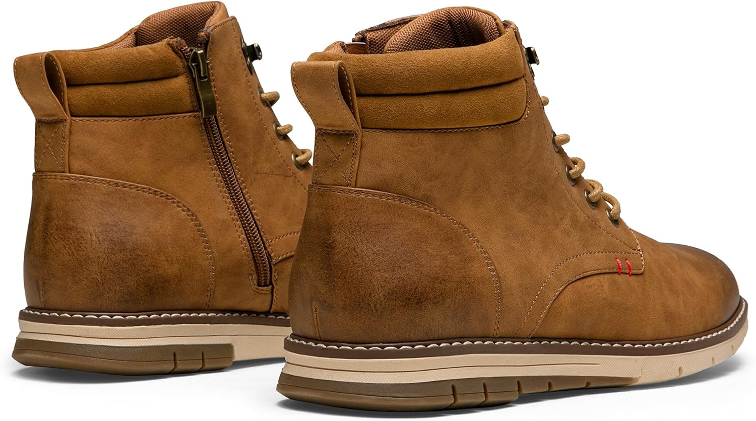 image:imageVOSTEY Boots for Men Casual Dress Shoes Fashion Waterproof Mens Motorcycle BootsBmy8035abrown