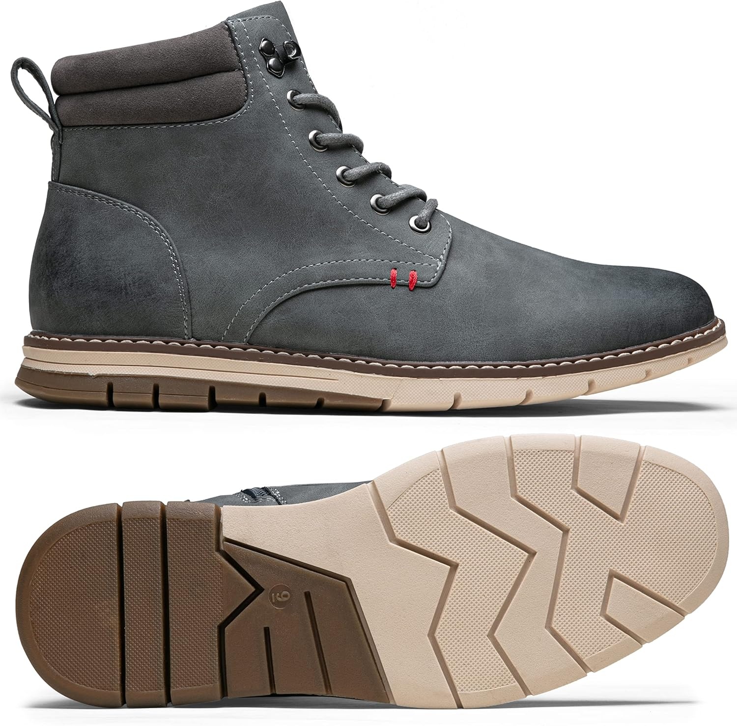 image:imageVOSTEY Boots for Men Casual Dress Shoes Fashion Waterproof Mens Motorcycle BootsBmy8035agrey