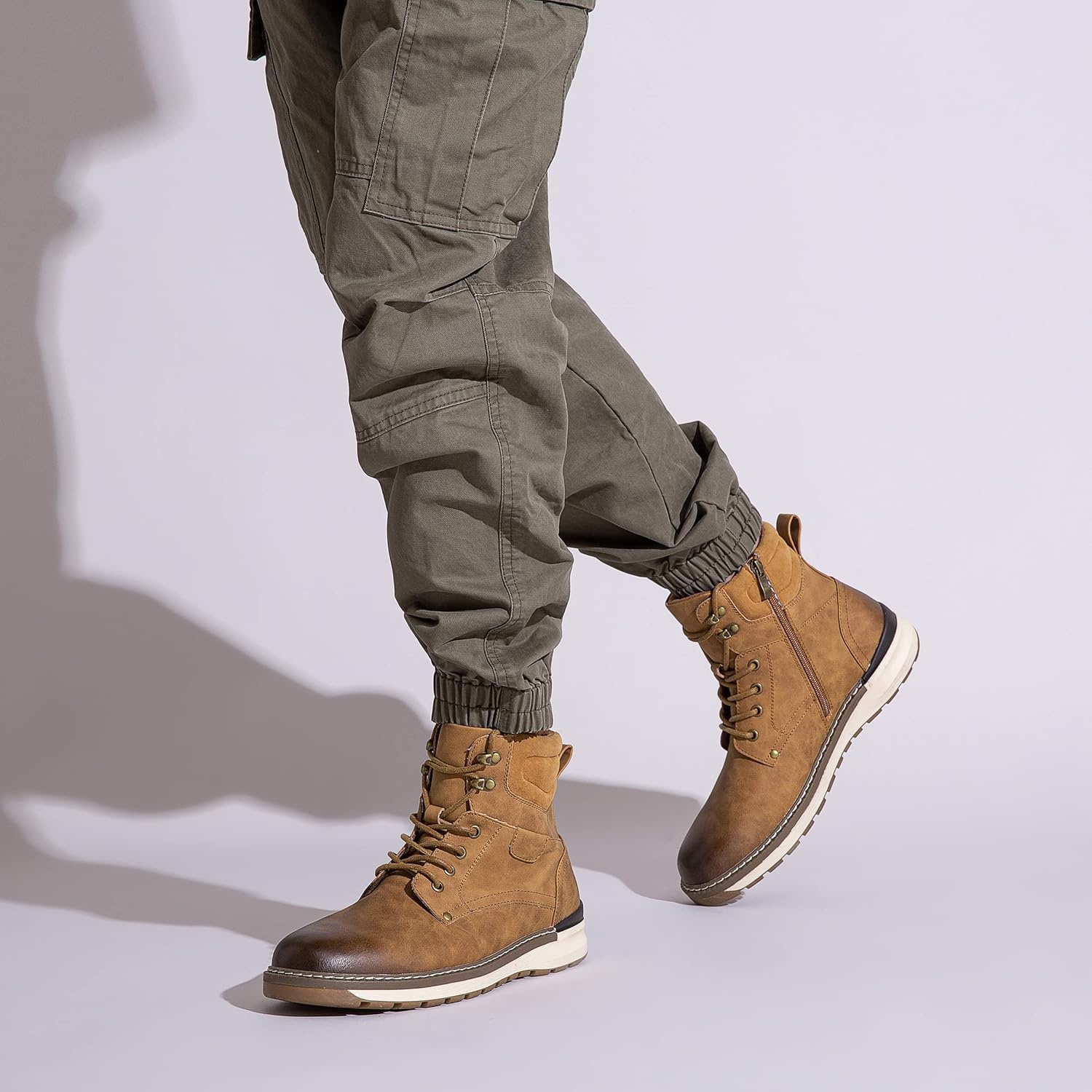 image:imageVostey Boots for Men Comfortable Casual Chukka Mens bootBmy8050abrown