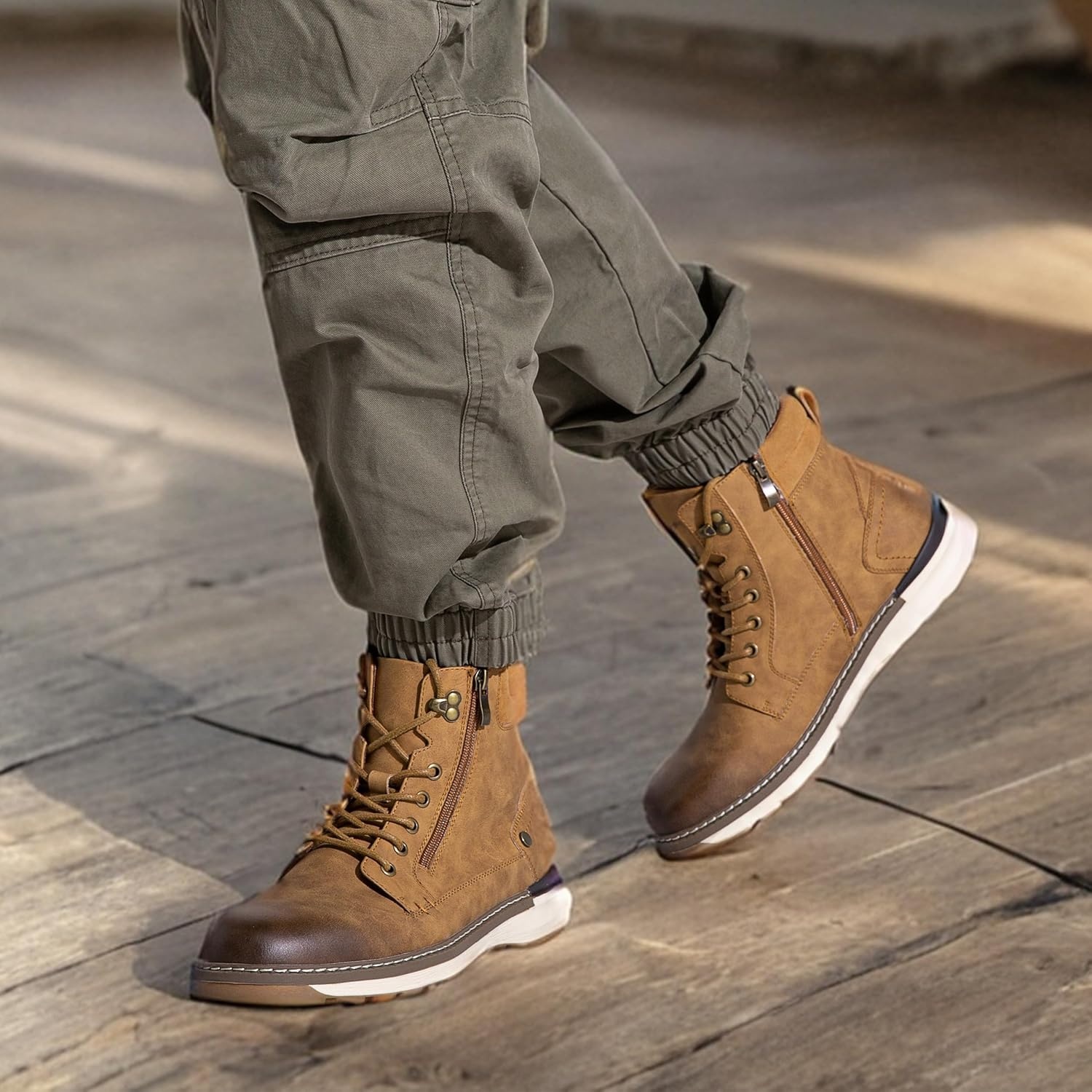 image:imageVostey Boots for Men Comfortable Casual Chukka Mens bootBmy8051brown