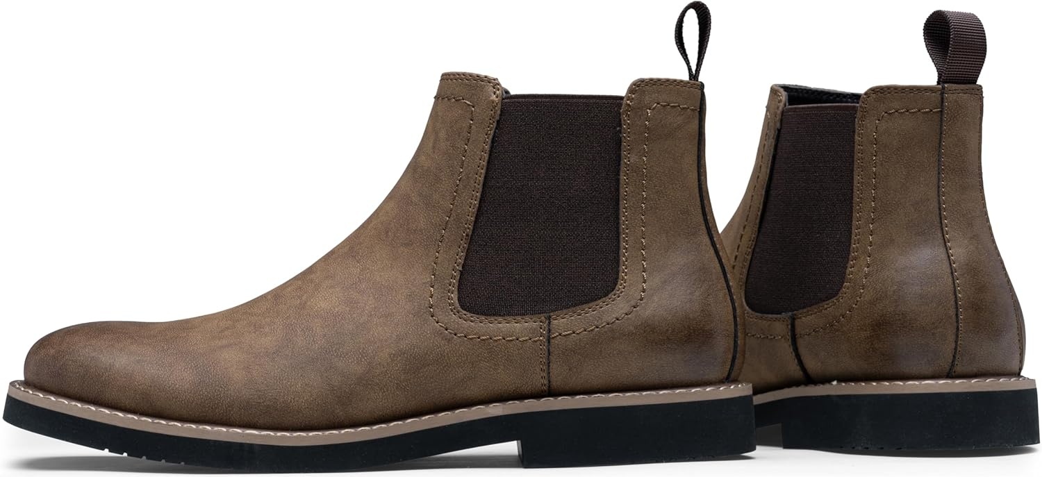 image:imageVostey Chelsea Boots Men Casual Dress Boots Black Ankle Classic Slip on Boots for Men8043abrownnubuck