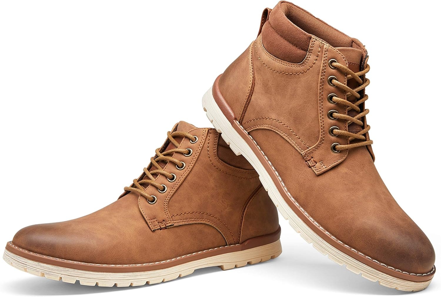 image:imageVostey Mens Boots Hiking Boots Casual Boots for Men673yellow Brown
