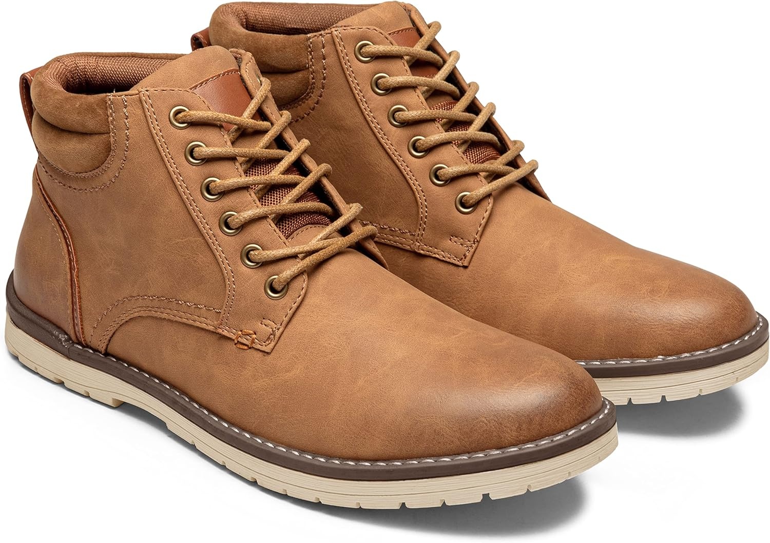 image:imageVostey Mens Boots Hiking Boots Casual Boots for Men673yellow Brown