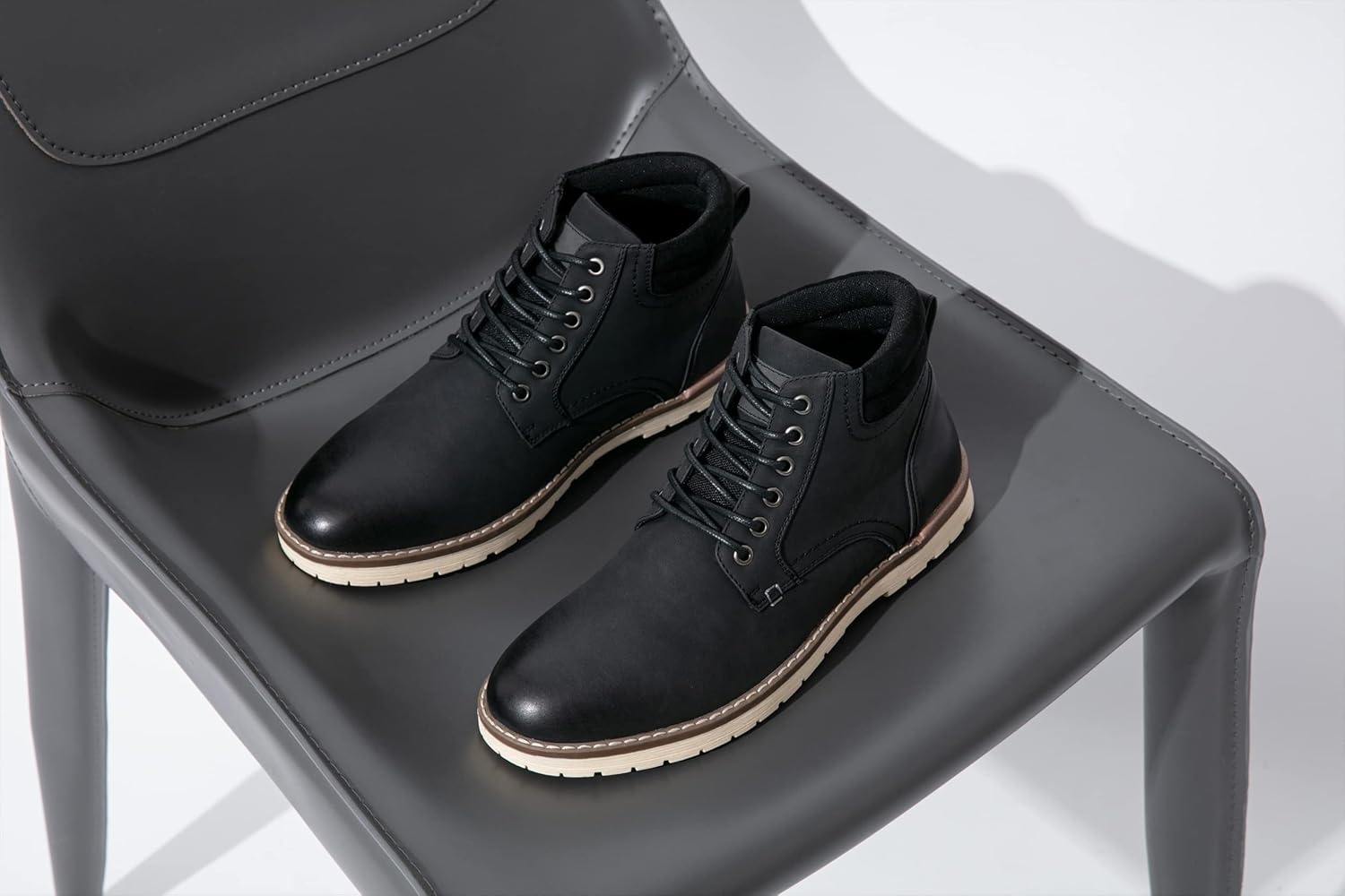 image:imageVostey Mens Boots Hiking Boots Casual Boots for MenChukka Boots673black