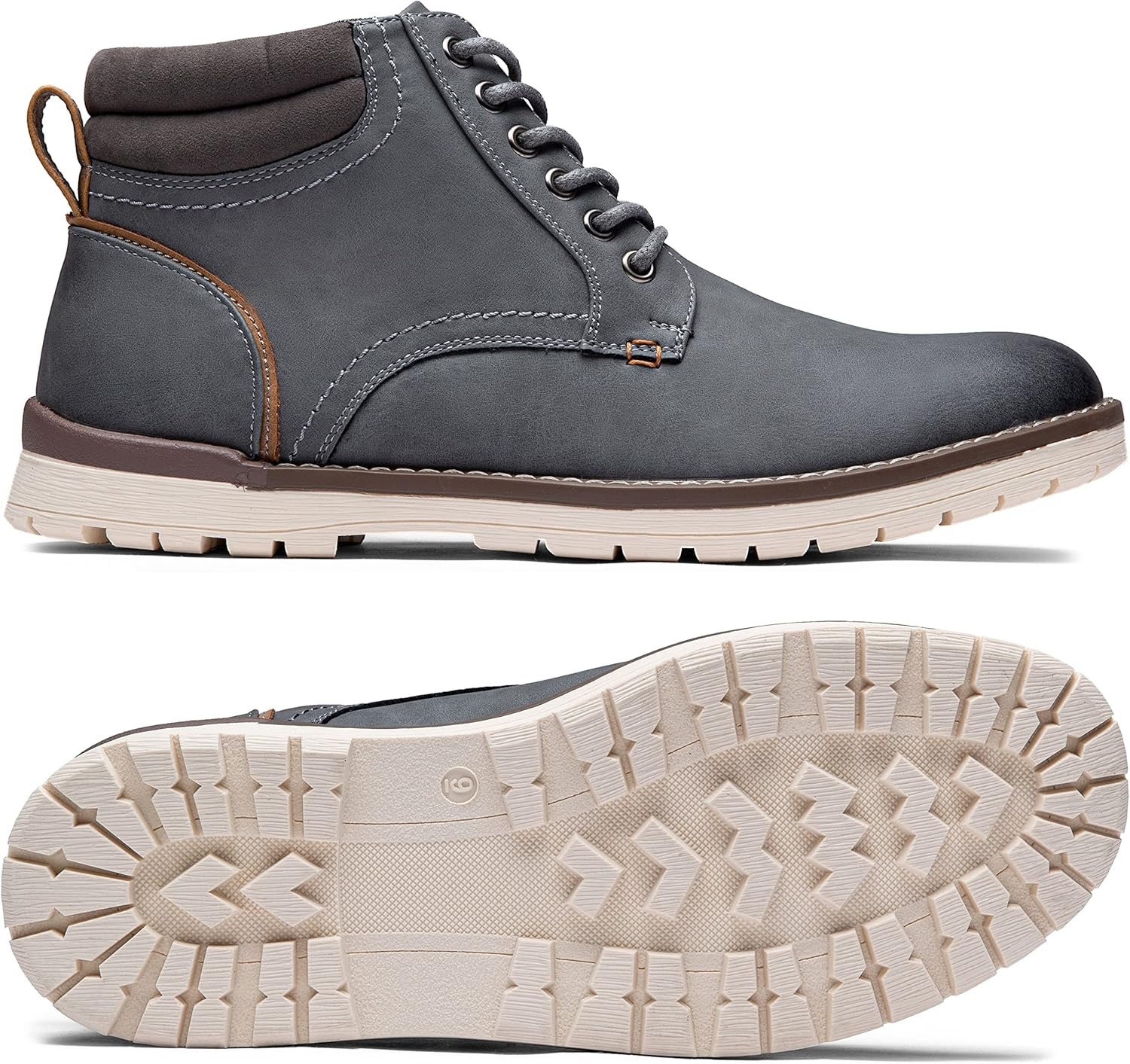 image:imageVostey Mens Boots Hiking Boots Casual Boots for MenChukka Boots673grey