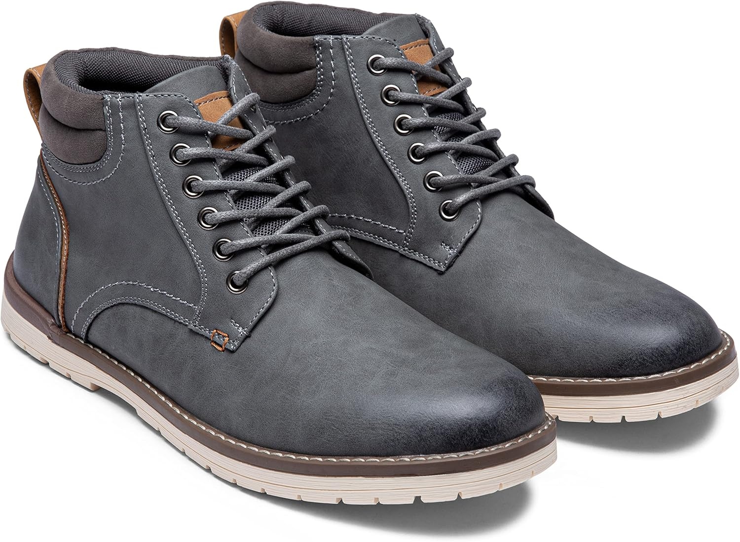 image:imageVostey Mens Boots Hiking Boots Casual Boots for MenChukka Boots673grey