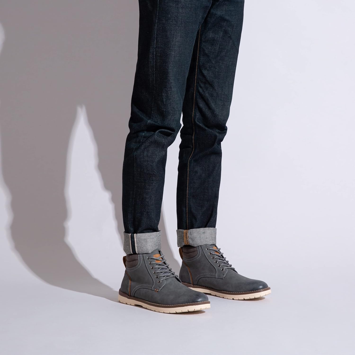 image:imageVostey Mens Boots Hiking Boots Casual Boots for MenChukka Boots673grey