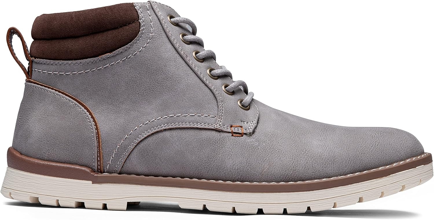 image:imageVostey Mens Boots Hiking Boots Casual Boots for MenChukka Boots673light Grey