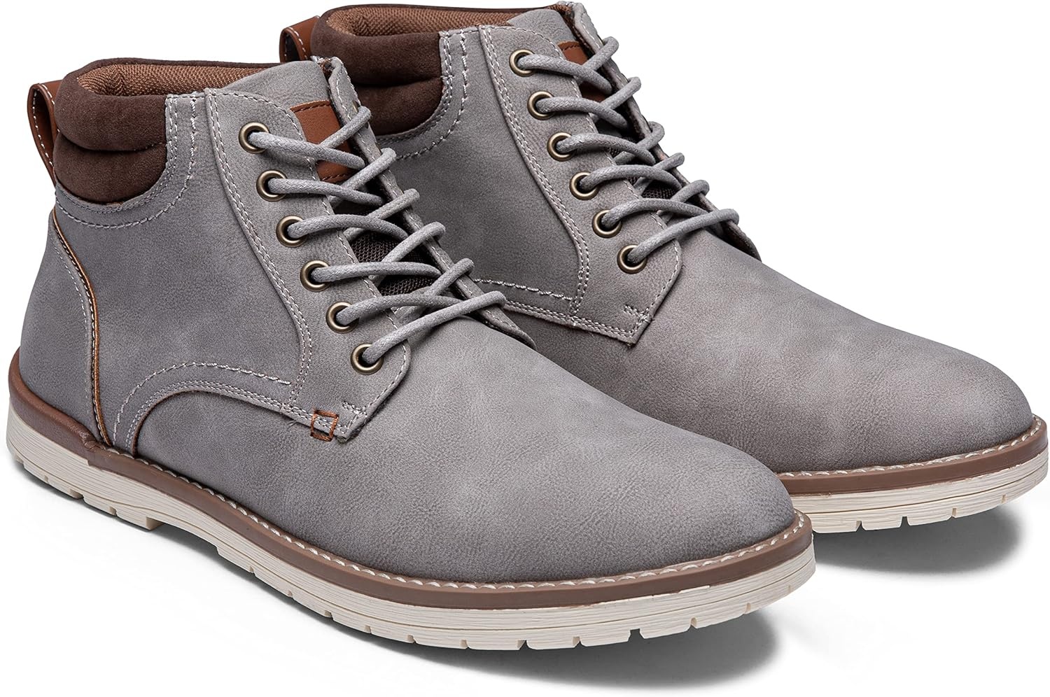 image:imageVostey Mens Boots Hiking Boots Casual Boots for MenChukka Boots673light Grey