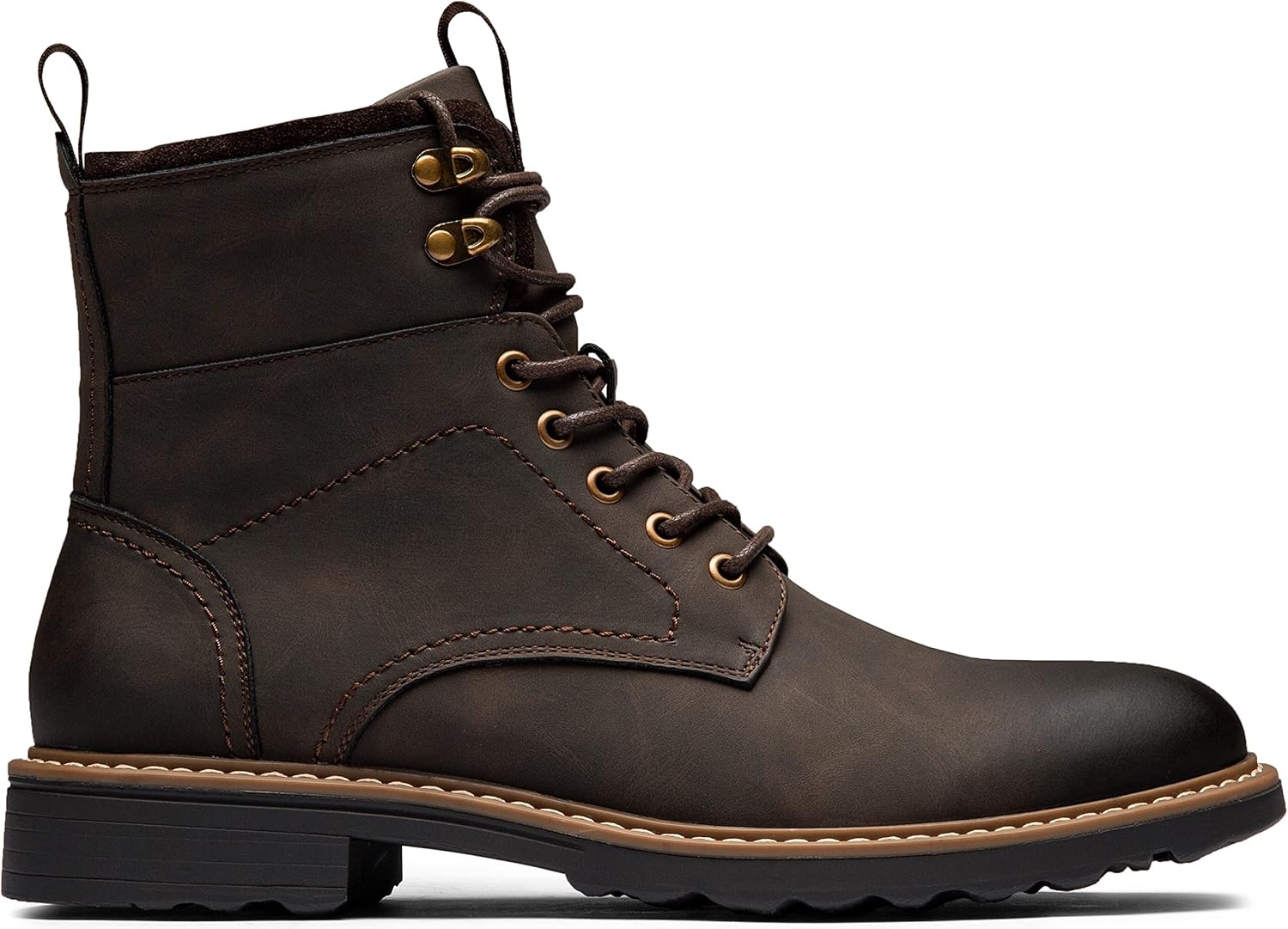 image:imageVostey Mens Boots Motorcycle Casual Boots for Men Zipper Fashion Chukka Boots MensBmy8039abrown