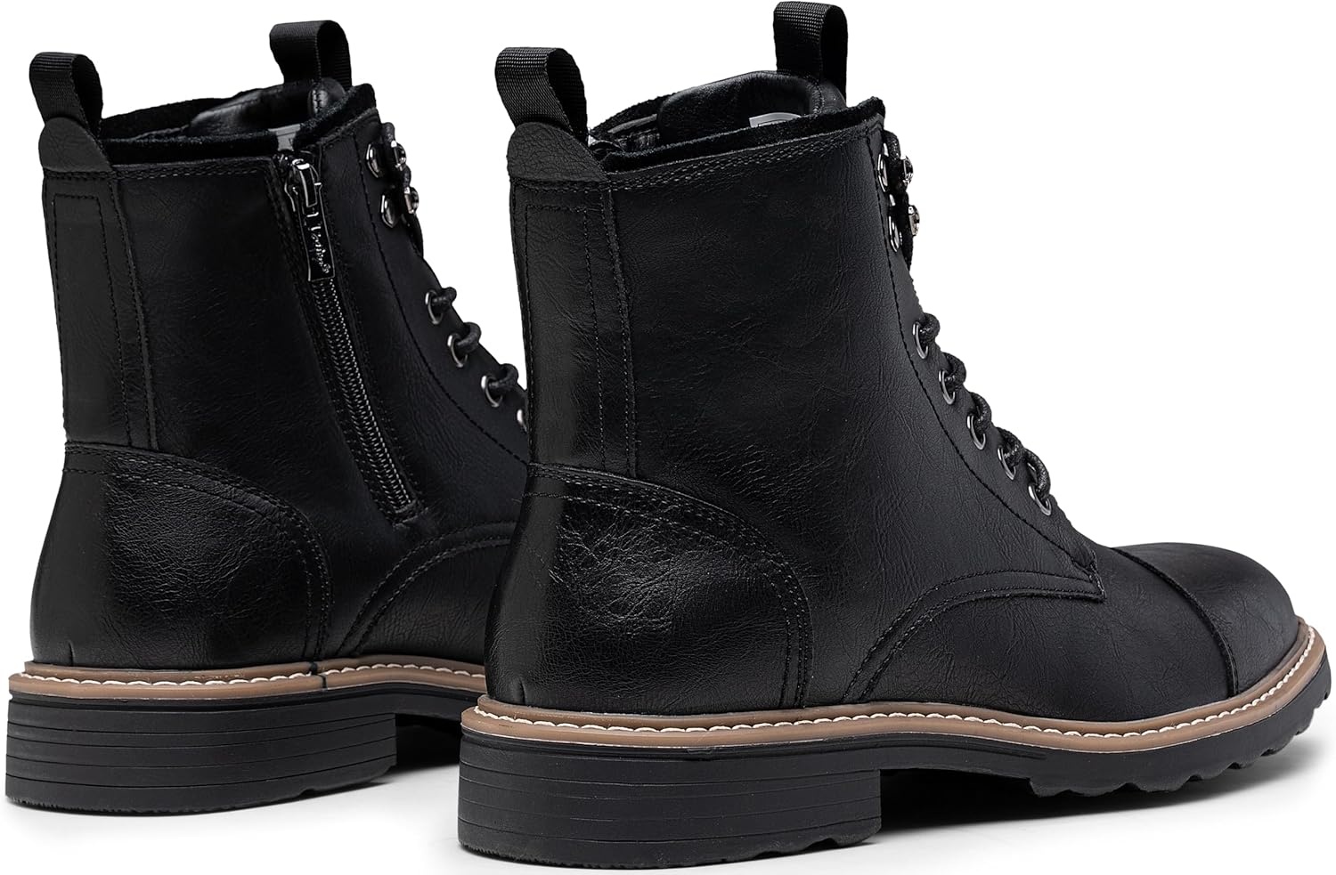 image:imageVostey Mens Boots Motorcycle Casual Boots for Men Zipper Fashion Chukka Boots MensBmy8049black