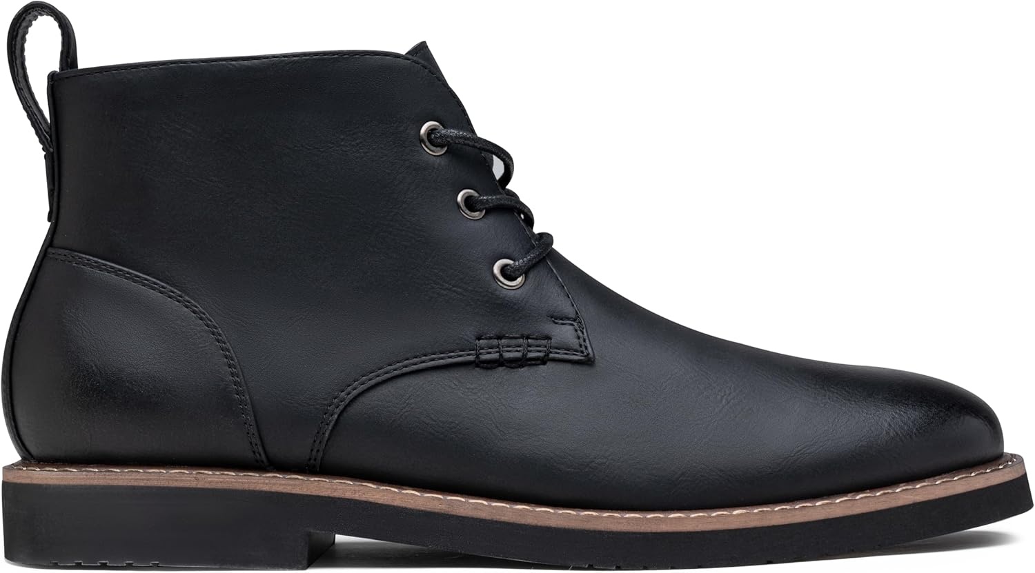image:imageVostey Mens Chukka Boots Classic Casual Ankle Boots for Men Dress Shoes LaceUp8045 New Black