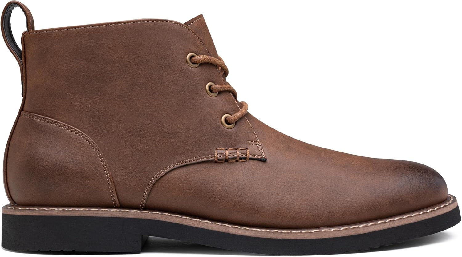 image:imageVostey Mens Chukka Boots Classic Casual Ankle Boots for Men Dress Shoes LaceUp8045 New Darkbrown
