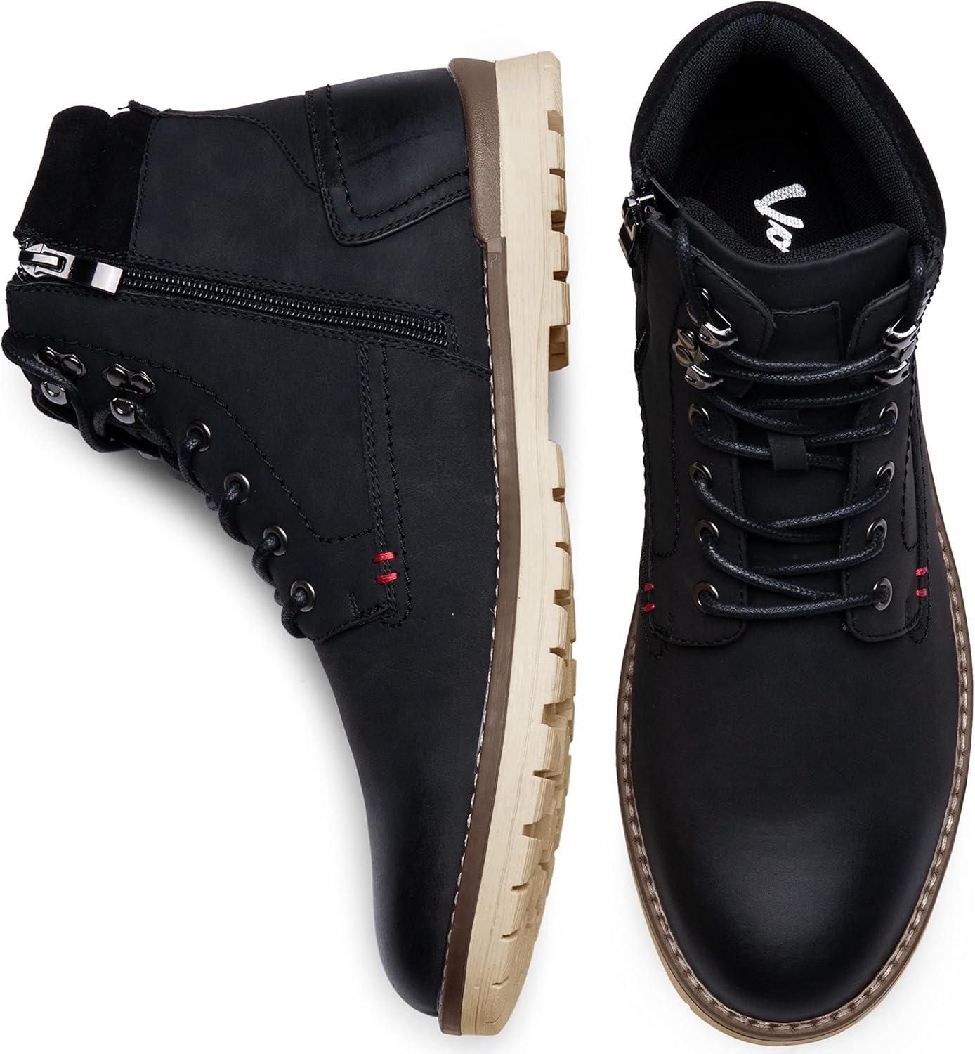 image:imageVostey Mens Chukka Boots Motorcycle Casual Hiking Boot for MenBmy671bblack