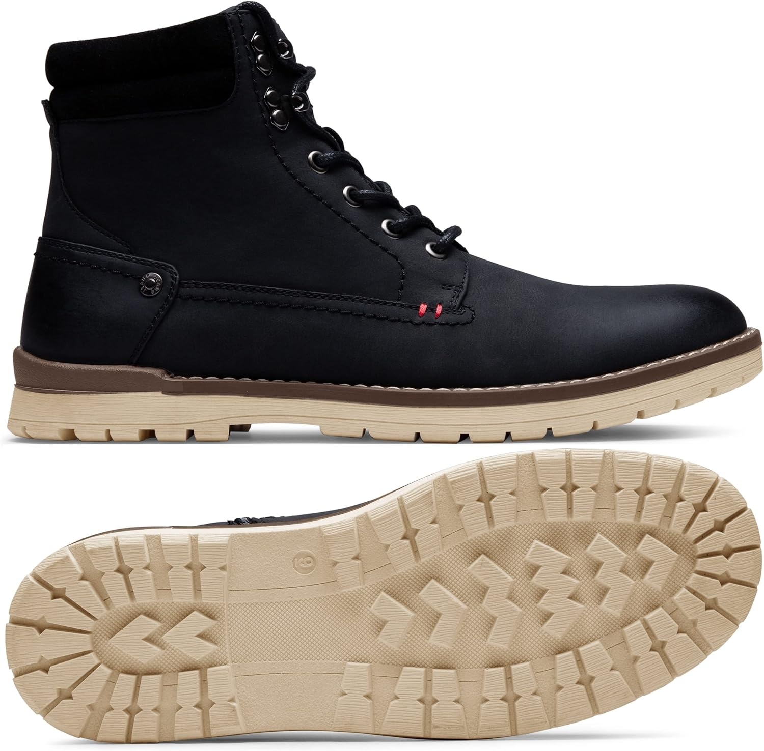 image:imageVostey Mens Chukka Boots Motorcycle Casual Hiking Boot for MenBmy671bblack