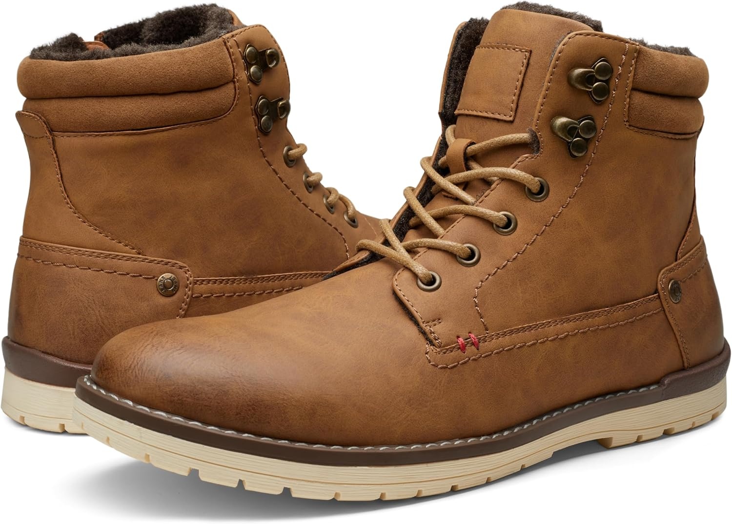 image:imageVostey Mens Chukka Boots Motorcycle Casual Hiking Boot for MenBmy671bbrown Cotton