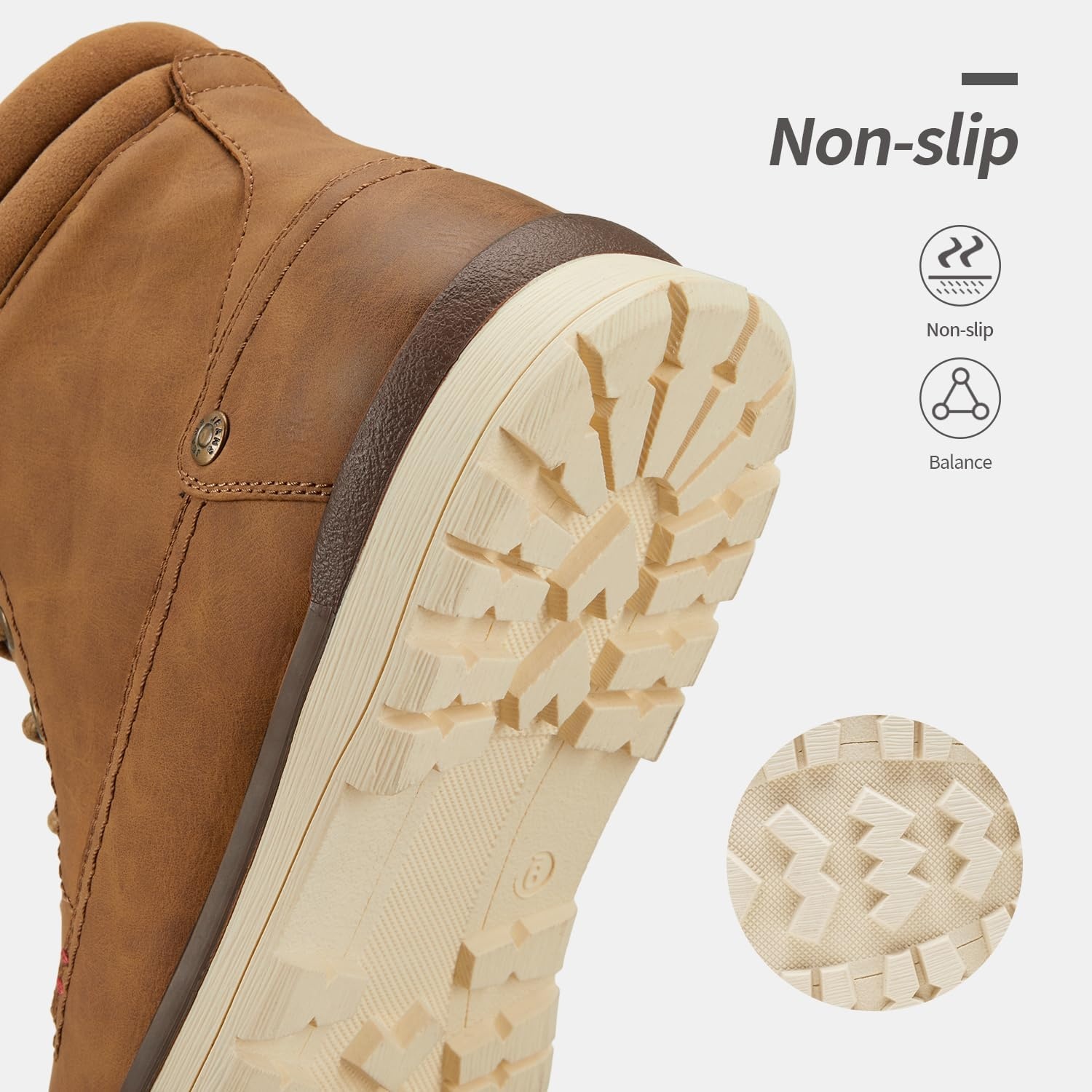 image:imageVostey Mens Chukka Boots Motorcycle Casual Hiking Boot for MenBmy671bbrown Cotton
