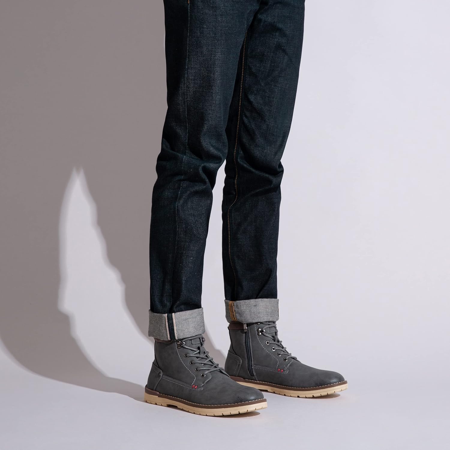 image:imageVostey Mens Chukka Boots Motorcycle Casual Hiking Boot for MenBmy671bgrey