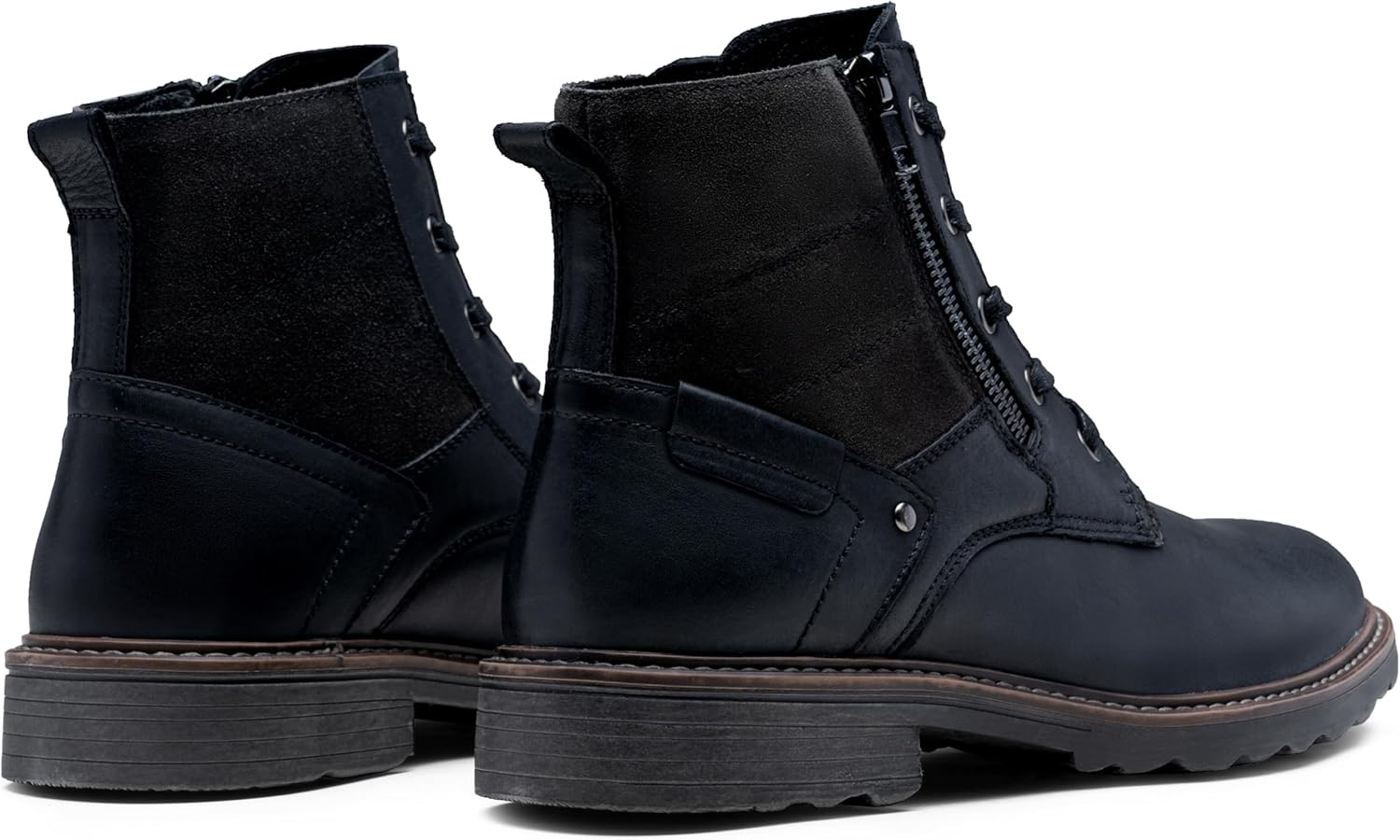 image:imageVostey Mens Chukka Boots Motorcycle Casual Hiking Boot for MenBmy8211black