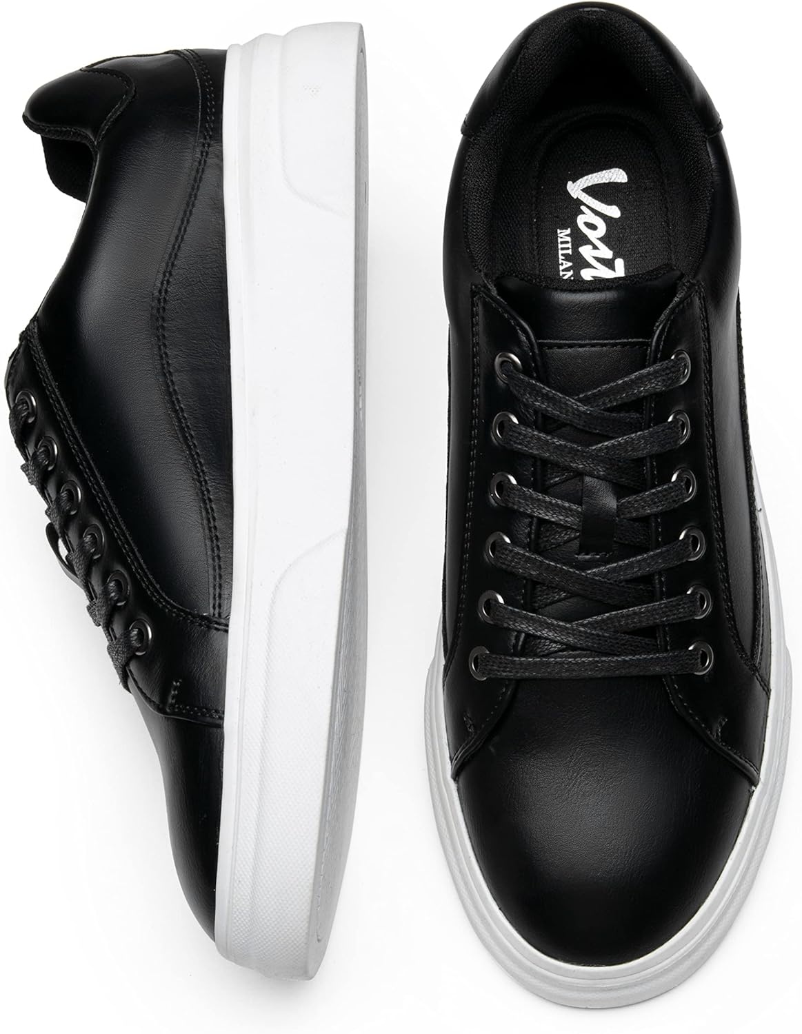 image:imageVostey Mens Fashion Sneakers Classic Casual Shoes for Men Stylish Soft Mens Dress SneakersBmy5011ablack