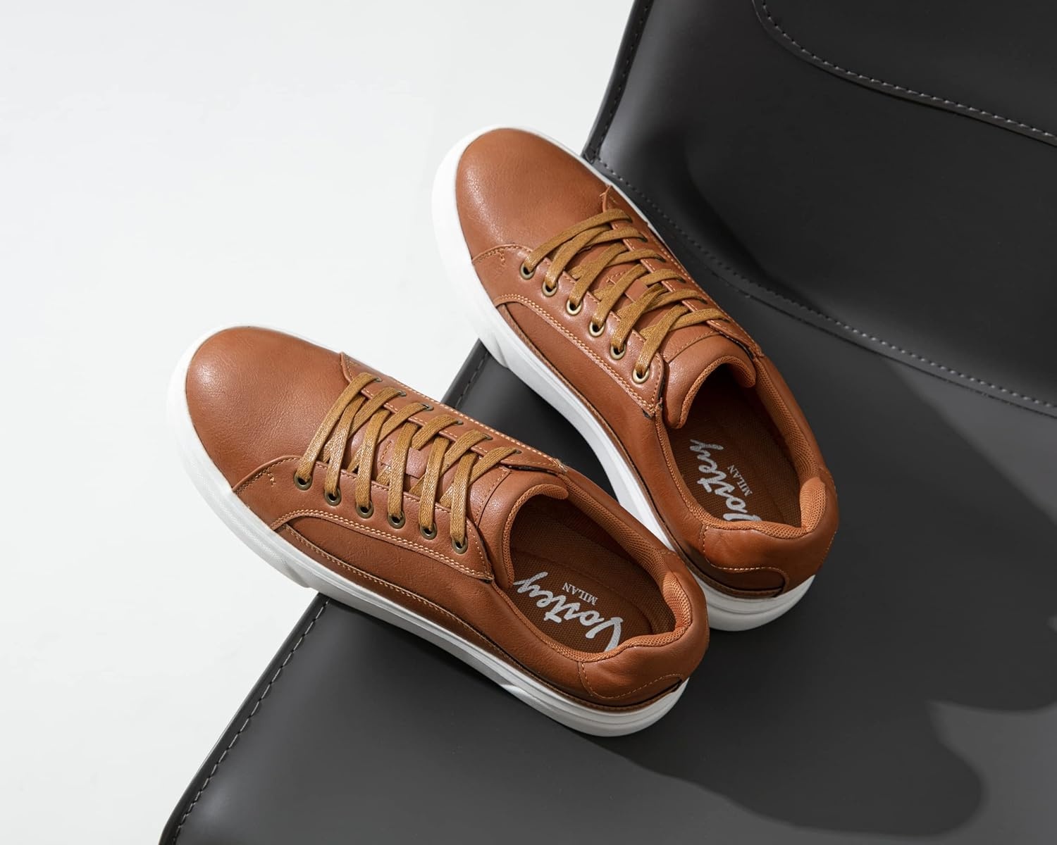 image:imageVostey Mens Fashion Sneakers Classic Casual Shoes for Men Stylish Soft Mens Dress SneakersBmy5011abrown