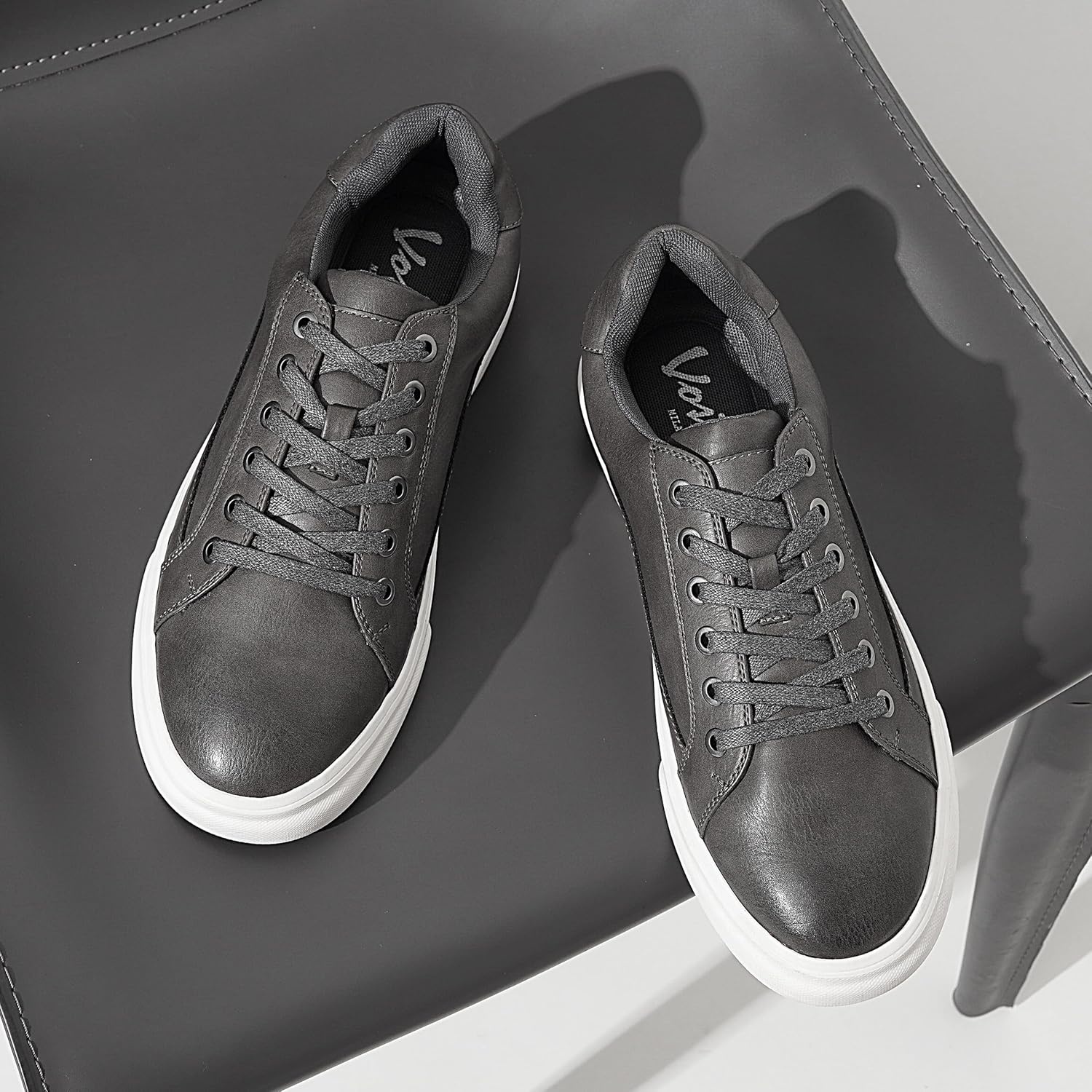 image:imageVostey Mens Fashion Sneakers Classic Casual Shoes for Men Stylish Soft Mens Dress SneakersBmy5011adarkgray