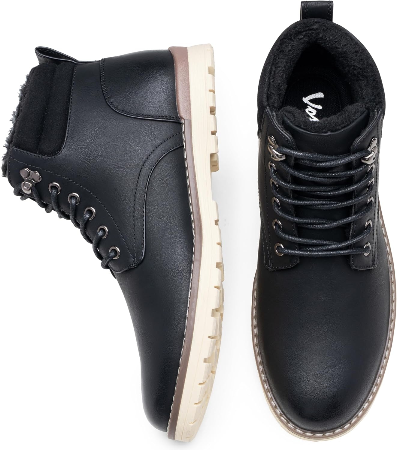 image:imageVostey Mens Hiking Boots Motorcycle Casual Chukka Boots for MenBmy670bblackcotton