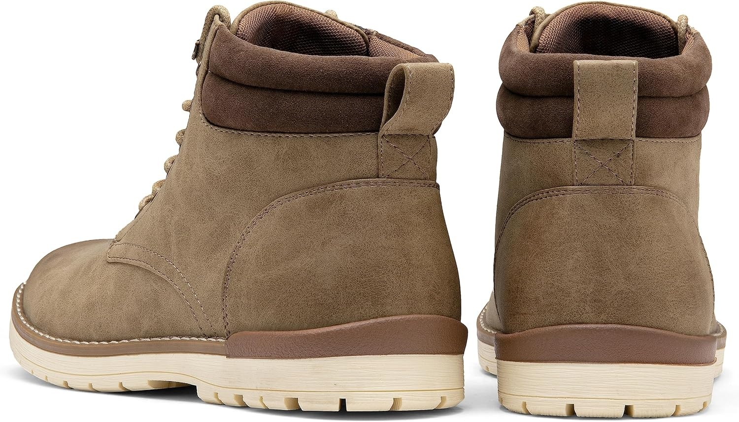 image:imageVostey Mens Hiking Boots Motorcycle Casual Chukka Boots for MenBmy670bkhaki