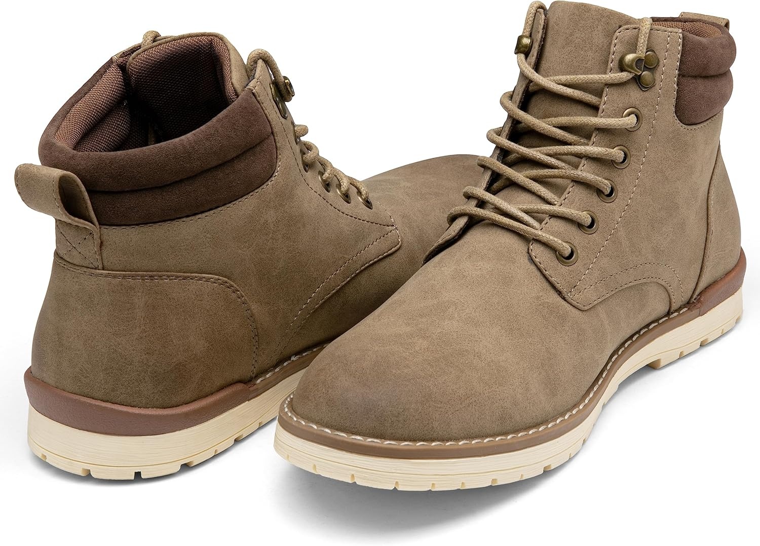 image:imageVostey Mens Hiking Boots Motorcycle Casual Chukka Boots for MenBmy670bkhaki
