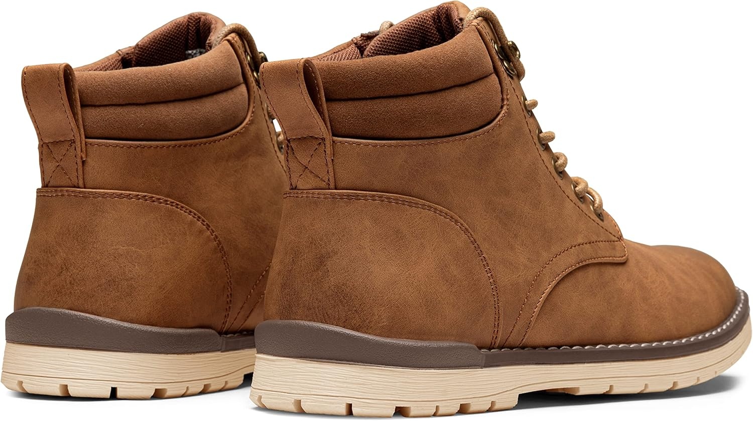 image:imageVostey Mens Hiking Boots Motorcycle Casual Chukka Boots for MenBmy670byellow Brown